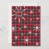 Flannel & Frost Birthday Invitation Kaart (Achterkant)