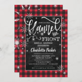 Flannel & Frost Bridal Shower Kaart (Voorkant / Achterkant)