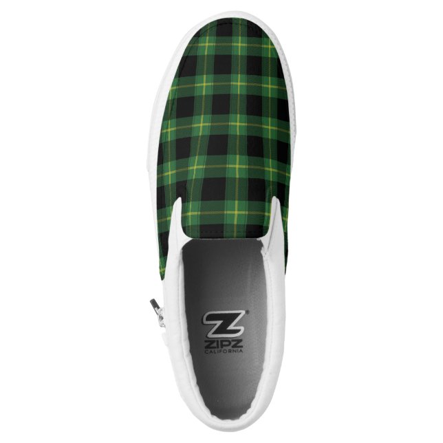 Flannel Green Buffalo Plays Pattern Herfst herfst Slip-On Sneaker (Linkerschoen bovenkant)