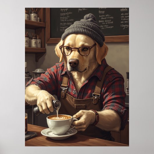 Flannel Lab's dagelijkse routine begint Poster (Voorkant)