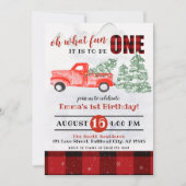 Flannel Oh, wat leuk dat het een 1e verjaardag wor Kaart (Voorkant)