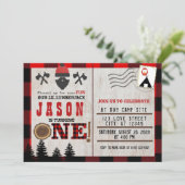 Flannel omhoog voor wat plezier Little Lumberjack  Kaart (Staand voorkant)