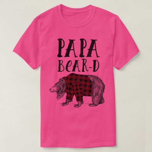 Flannel Papa Beer T-shirt (Design voorkant)
