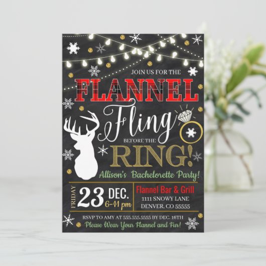 Flannel vling voor de ringprocedure kaart (Staand voorkant)