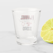 Flannel vling voor Ring Shot Glass - Rood Shot Glas (Achterkant)