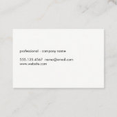 flannelpatroon visitekaartje (Achterkant)