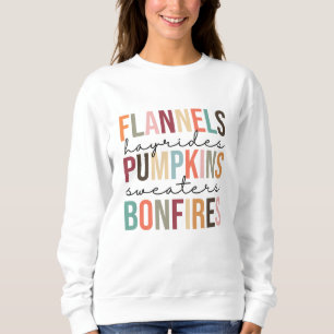 Flannels Hayrides Pumpkins Sweaters