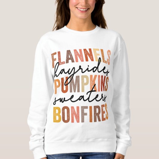 Flannels Hayrides Pumpkins Sweaters Bonfir (Voorkant)