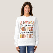 Flannels Hayrides Pumpkins Sweaters Bonfir (Voorkant volledig)