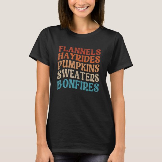 Flannels Hayrides Pumpkins Sweaters Bonfire Autum (Voorkant)
