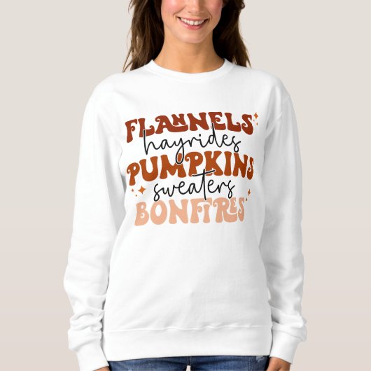 Flannels Hayrides Pumpkins Sweaters Bonfire Herfst (Voorkant)