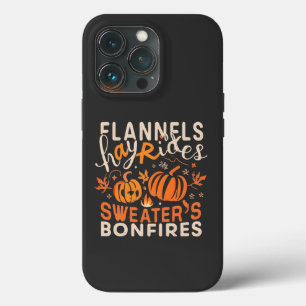 Flannels Hayrides Pumpkins Sweaters Case-Mate iPhone Case