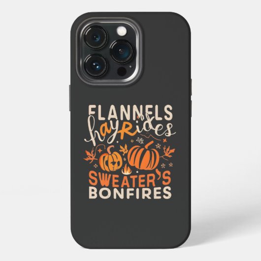 Flannels Hayrides Pumpkins Sweaters iPhone Hoesje (Achterkant)