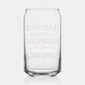Flannels Pumpkins Bonfire Blikvorm Glas (Achterkant)