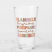 Flannels Pumpkins Bonfire Glas (Voorkant)