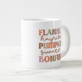 Flannels Pumpkins Bonfire Grote Koffiekop (Voorkant rechts)