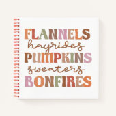 Flannels Pumpkins Bonfire Notitieboek (Voorkant)