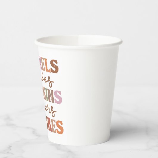 Flannels Pumpkins Bonfire Papieren Bekers (Links)