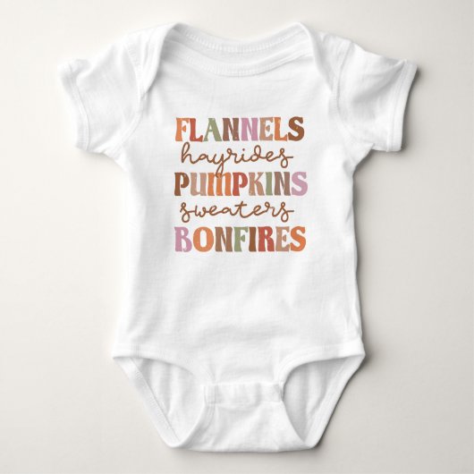 Flannels Pumpkins Bonfire Romper (Voorkant)