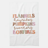 Flannels Pumpkins Bonfire Theedoek (Verticaal)