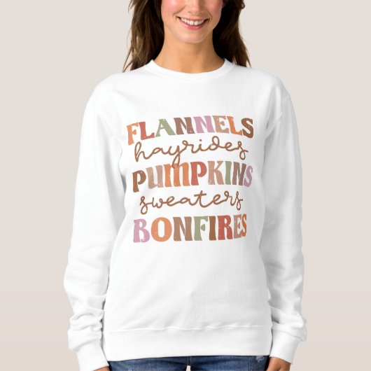 Flannels Pumpkins Bonfire Trui (Voorkant)