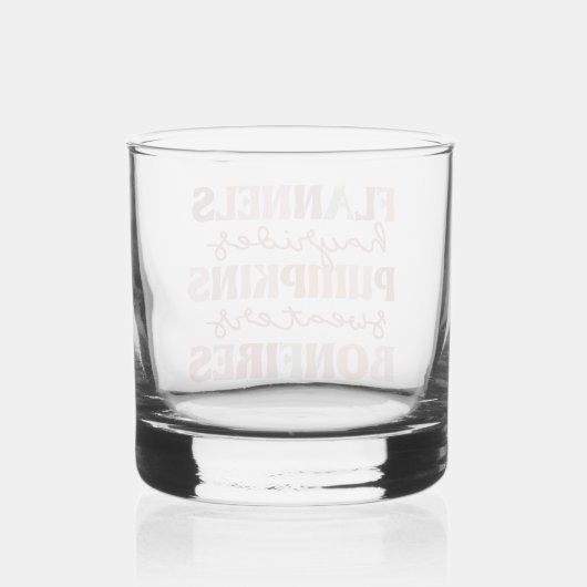 Flannels Pumpkins Bonfire Whisky Glas (Achterkant)