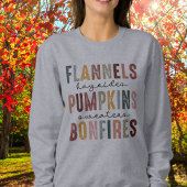 Flannen, Pompoenen, Hayrides, Bonfires, Herfst Trui