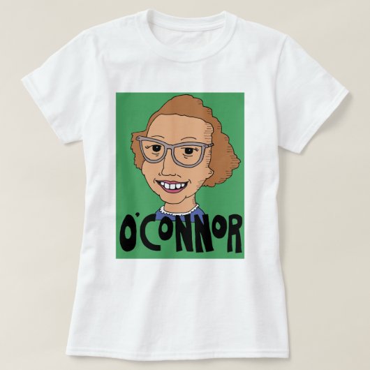 Flannery O'Connor t-shirt (Design voorkant)