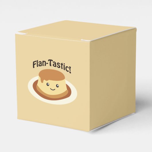 Flantastisch! Cute flan Bedankdoosjes (Voorkant Zijde)