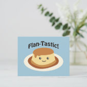 Flantastisch! Cute flan Briefkaart (Staand voorkant)