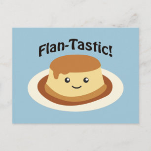 Flantastisch! Cute flan Briefkaart