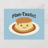 Flantastisch! Cute flan Briefkaart (Voorkant)