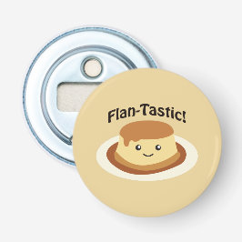 Flantastisch! Cute flan Button Flesopener