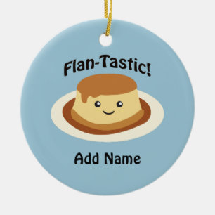 Flantastisch! Cute flan Keramisch Ornament