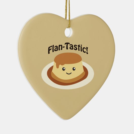 Flantastisch! Cute flan Keramisch Ornament (Rechts)