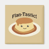 Flantastisch! Cute flan Magneet (Voorkant)