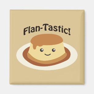 Flantastisch! Cute flan Magneet