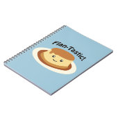 Flantastisch! Cute flan Notitieboek (Linkerzijde)