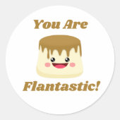 Flantastisch! Ronde Sticker (Voorkant)