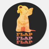 Flap Ronde Sticker (Voorkant)