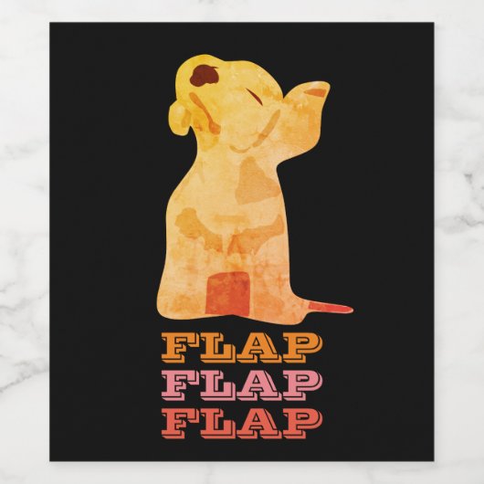 Flap Wijn Etiket (Enkel label)