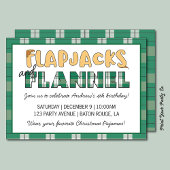 Flapjacks & Flanel Party uitnodiging
