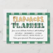 Flapjacks & Flanel Party uitnodiging (Voorkant)