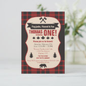 Flapjacks, Flannel en Fun. Buffalo Play Birthday Kaart (Staand voorkant)