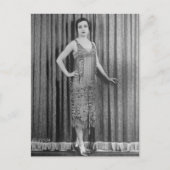 Flapper 1920  zwart-witte foto briefkaart (Voorkant)