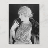 Flapper 1920  zwart-witte foto briefkaart (Voorkant)