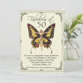  Flapper 50ste verjaardag Kaart (Staand voorkant)