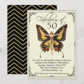  Flapper 50ste verjaardag Kaart (Voorkant / Achterkant)