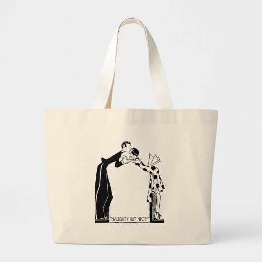 Flapper Art Deco Couple Naughty, maar mooi Tas (Voorkant)