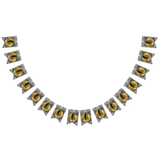 Flapper Art Deco Gatsby 6 Foot Bunting Banner (Alle)